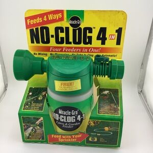 New Miracle-Gro No Clog 4 in 1 Lawn and Garden Feeder Hose End Sprayer